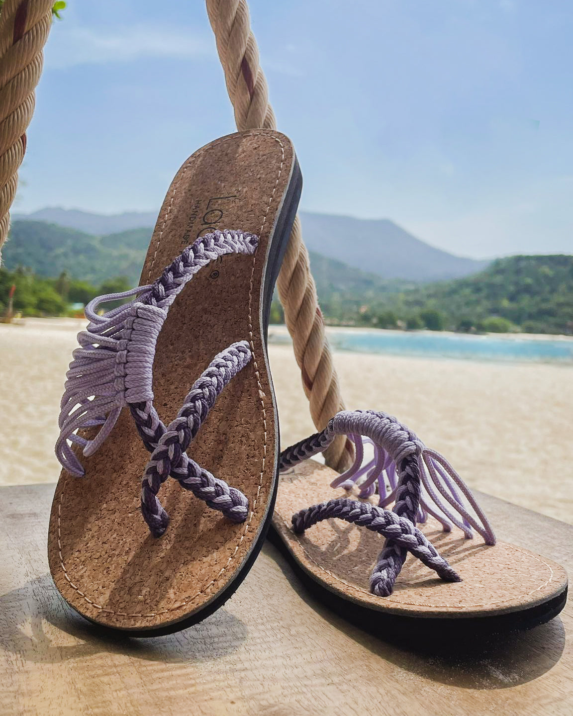 Offene Sandale - Viola